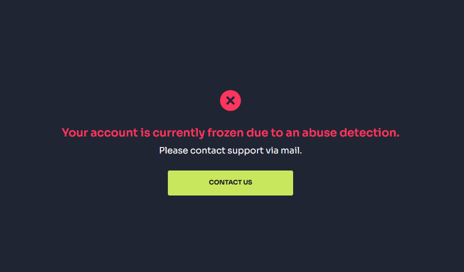 Casehug account instantly banned after trade reversal